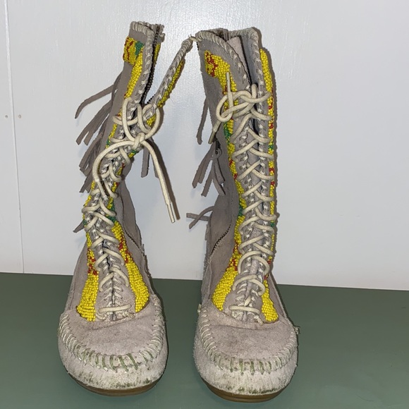 House Of Harlow 1960 beaded moccasins size 37.5 or 6.5 - Picture 4 of 6